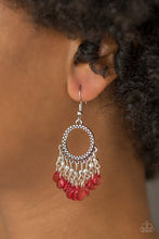 Load image into Gallery viewer, Paparazzi Accessories ❋Paradise Palace - Red Earrings❋ Flat Rate Ship $4.50❋