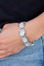 Load image into Gallery viewer, Paparazzi Accessories ❋Muster Up The Luster - White Bracelet❋ Flat Rate Ship $4.50❋