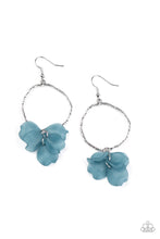 Load image into Gallery viewer, brought-to-you-by-pbjincpetals-on-the-floor-blue-earrings-paparazzi-accessories