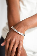 Load image into Gallery viewer, Paparazzi Accessories ❋Glittering Grit - White Bracelet❋ Flat Rate Ship $4.50❋