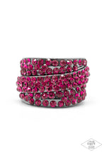 Load image into Gallery viewer, pittmanbling-and-jewelry-inc-presentsthe-millionaires-club-pink-ring-paparazzi-accessories