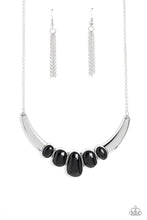 Load image into Gallery viewer, brought-to-you-by-pbjinca-bull-house-black-necklace-paparazzi-accessories