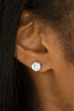 Load image into Gallery viewer, Paparazzi Accessories ⚘ Just In TIMELESS - White Post Earrings⚘ Flat Rate Ship $4.50 ⚘