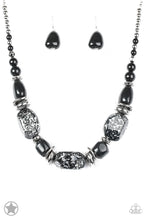 Load image into Gallery viewer, pittmanbling-and-jewelry-inc-presentsblack-glaze-blockbuster-necklace-paparazzi-accessories
