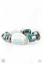 Load image into Gallery viewer, pittmanbling-and-jewelry-inc-presentschunky-blue-glaze-blockbuster-bracelet-paparazzi-accessories