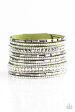 Load image into Gallery viewer, pittmanbling-and-jewelry-inc-presentswham-bam-glam-green-bracelet-paparazzi-accessories