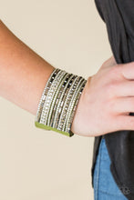 Load image into Gallery viewer, Paparazzi Accessories ⚘ Wham Bam Glam - Green Bracelet⚘ Flat Rate Ship $4.50 ⚘