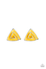 Load image into Gallery viewer, pittmanbling-and-jewelry-inc-presentson-blast-yellow-post earrings-paparazzi-accessories