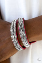 Load image into Gallery viewer, Paparazzi Accessories ⚘ Shimmer and Sass - Pink Bracelet⚘ Flat Rate Ship $4.50 ⚘