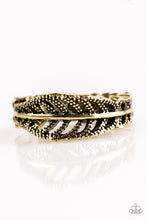 Load image into Gallery viewer, pittmanbling-and-jewelry-inc-presentsonly-time-quill-tell-brass-ring-paparazzi-accessories