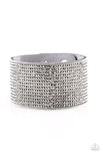 Load image into Gallery viewer, pittmanbling-and-jewelry-inc-presentsglitter-gossip-silver-bracelet-paparazzi-accessories