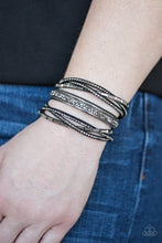 Load image into Gallery viewer, Paparazzi Accessories ⚘ Punk Prowess - Black Bracelet⚘ Flat Rate Ship $4.50 ⚘