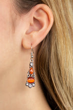Load image into Gallery viewer, Paparazzi Accessories ⚘ Push Your LUXE - Orange Earrings⚘ Flat Rate Ship $4.50 ⚘