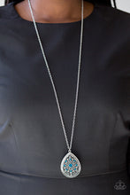 Load image into Gallery viewer, Paparazzi Accessories ⚘ I Am Queen - Blue Necklace⚘ Flat Rate Ship $4.50 ⚘