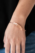 Load image into Gallery viewer, Paparazzi Accessories ⚘ How Do You Like This FEATHER? - Copper Bracelet⚘ Flat Rate Ship $4.50 ⚘