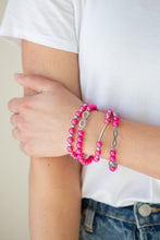Load image into Gallery viewer, Paparazzi Accessories ⚘ Limitless Luxury - Pink Bracelet⚘ Flat Rate Ship $4.50 ⚘