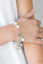 Load image into Gallery viewer, Paparazzi Accessories ⚘ More Amour - White Bracelet⚘ Flat Rate Ship $4.50 ⚘