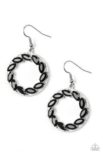 Load image into Gallery viewer, pittmanbling-and-jewelry-inc-presentsglobal-glow-black-earrings-paparazzi-accessories