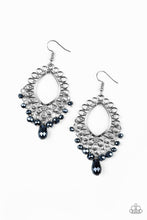 Load image into Gallery viewer, pittmanbling-and-jewelry-inc-presentsjust-say-noir-blue-earrings-paparazzi-accessories
