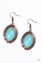 Load image into Gallery viewer, pittmanbling-and-jewelry-inc-presentsaztec-horizons-copper-earrings-paparazzi-accessories