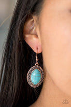 Load image into Gallery viewer, Paparazzi Accessories ⚘ Aztec Horizons - Copper Earrings⚘ Flat Rate Ship $4.50 ⚘