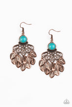 Load image into Gallery viewer, pittmanbling-and-jewelry-inc-presentsa-bit-on-the-wildside-copper-earrings-paparazzi-accessories
