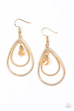 Load image into Gallery viewer, pittmanbling-and-jewelry-inc-presentsreign-on-my-parade-gold-earrings-paparazzi-accessories