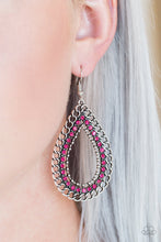 Load image into Gallery viewer, Paparazzi Accessories ⚘ Mechanical Marvel - Pink Earrings⚘ Flat Rate Ship $4.50 ⚘