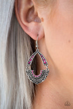 Load image into Gallery viewer, Paparazzi Accessories ⚘ Royal Engagement - Pink Earrings⚘ Flat Rate Ship $4.50 ⚘