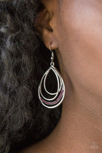 Load image into Gallery viewer, Paparazzi Accessories ❋Start Each Day With Sparkle - Purple Earrings❋ Flat Rate Ship $4.50❋