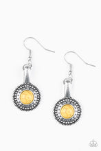 Load image into Gallery viewer, pittmanbling-and-jewelry-inc-presentssimply-stagecoach-yellow-earrings-paparazzi-accessories