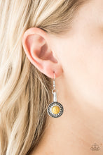 Load image into Gallery viewer, Paparazzi Accessories ⚘ Simply Stagecoach - Yellow Earrings⚘ Flat Rate Ship $4.50 ⚘