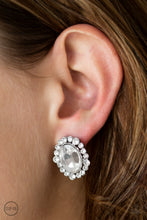 Load image into Gallery viewer, Paparazzi Accessories ⚘ Hold Court - White Clip-On⚘ Flat Rate Ship $4.50 ⚘