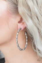 Load image into Gallery viewer, Paparazzi Accessories ⚘ Street Mod - Silver Earrings⚘ Flat Rate Ship $4.50 ⚘