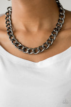 Load image into Gallery viewer, Paparazzi Accessories ⚘ Heavyweight Champion - Black Necklace⚘ Flat Rate Ship $4.50 ⚘