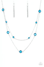 Load image into Gallery viewer, pittmanbling-and-jewelry-inc-presentsraise-your-glass-blue-necklace-paparazzi-accessories