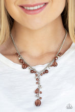 Load image into Gallery viewer, Paparazzi Accessories ⚘ Crystal Couture - Brown Necklace⚘ Flat Rate Ship $4.50 ⚘