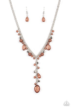 Load image into Gallery viewer, pittmanbling-and-jewelry-inc-presentscrystal-couture-brown-necklace-paparazzi-accessories
