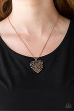 Load image into Gallery viewer, Paparazzi Accessories ⚘ Look Into Your Heart - Copper Necklace⚘ Flat Rate Ship $4.50 ⚘
