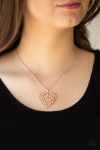 Load image into Gallery viewer, Paparazzi Accessories ⚘ Look Into Your Heart - Gold Necklace⚘ Flat Rate Ship $4.50 ⚘
