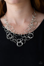Load image into Gallery viewer, Paparazzi Accessories ⚘ Main Street Mechanics - Silver Necklace⚘ Flat Rate Ship $4.50 ⚘