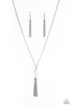 Load image into Gallery viewer, pittmanbling-and-jewelry-inc-presentstassel-tease-white-necklace-paparazzi-accessories
