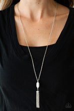 Load image into Gallery viewer, Paparazzi Accessories ⚘ Tassel Tease - White Necklace⚘ Flat Rate Ship $4.50 ⚘