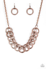 Load image into Gallery viewer, pittmanbling-and-jewelry-inc-presentsthe-main-contender-copper-necklace-paparazzi-accessories