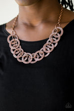 Load image into Gallery viewer, Paparazzi Accessories ⚘ The Main Contender - Copper Necklace⚘ Flat Rate Ship $4.50 ⚘