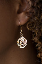 Load image into Gallery viewer, Paparazzi Accessories ⚘ Rosy Rosette - Gold Necklace⚘ Flat Rate Ship $4.50 ⚘