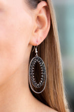 Load image into Gallery viewer, Paparazzi Accessories ⚘ Marry Into Money - Black Earrings⚘ Flat Rate Ship $4.50 ⚘