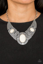 Load image into Gallery viewer, Paparazzi Accessories ⚘ Leave Your LANDMARK - White Necklace⚘ Flat Rate Ship $4.50 ⚘