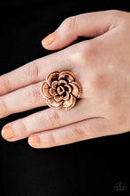 Load image into Gallery viewer, Paparazzi Accessories ⚘ FLOWERBED and Breakfast - Copper Ring⚘ Flat Rate Ship $4.50 ⚘