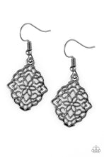 Load image into Gallery viewer, pittmanbling-and-jewelry-inc-presentsflirty-florals-black-earrings-paparazzi-accessories